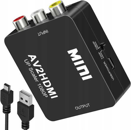 RMC AV to HDMI Converter Adapter – RCA CVBS to HDMI 1080p