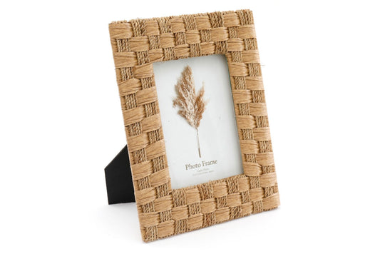 Rattan Weave Photo Frame