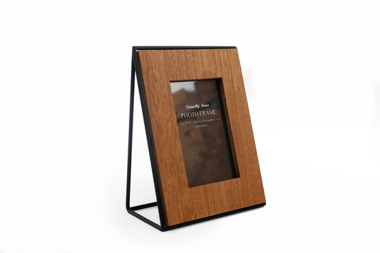 Rustic Wood & Wire Photo Frame – 6x4"