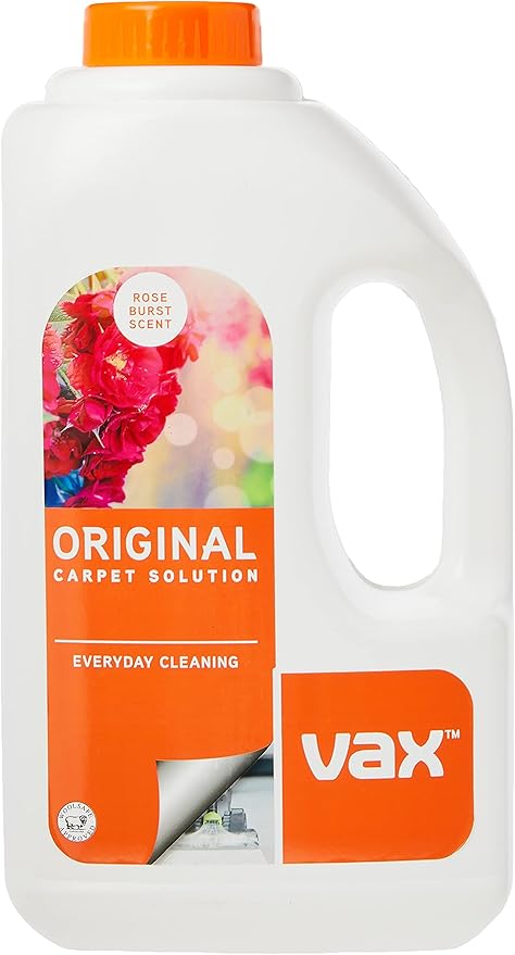 Vax Original 1.5L Carpet Cleaner Solution, Stain Remover Shampoo, Rose Burst Scent, Suitable for Everyday Cleaning